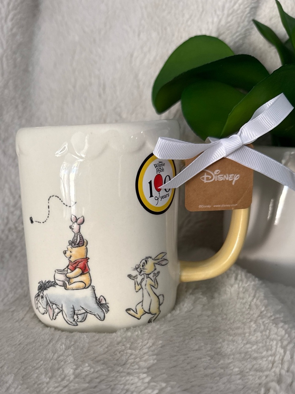 Rae Dunn Disney Winnie the Pooh Mug Coffee Cup Pooh Bear Ceramic Collectible